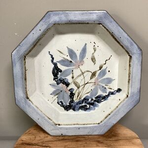 🔵 Beautiful Handcrafted Stoneware Pottery by Cindy Angliss of Helen GA - Huge